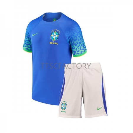 Camiseta Brasil Niño Segunda Equipación Copa Mundo 2022